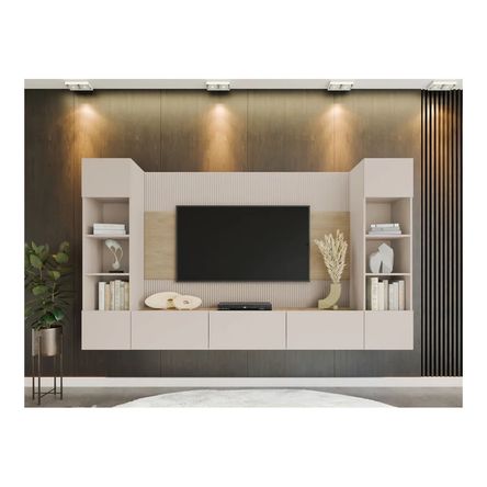 Mesa de TV Flotante Junco Color con Canto Grueso CapriDuna TU MESITA