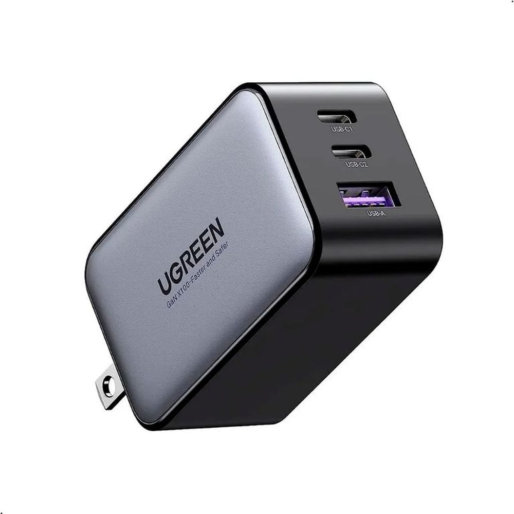 Cargador Pared Ugreen 65w Nexode 3 Puertos 1 Usb A 2 Usb C