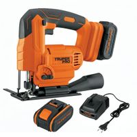 Sierra Caladora 20V + 2 Baterias 4Ah + Cargador Truper 103260-103009-103009-12336