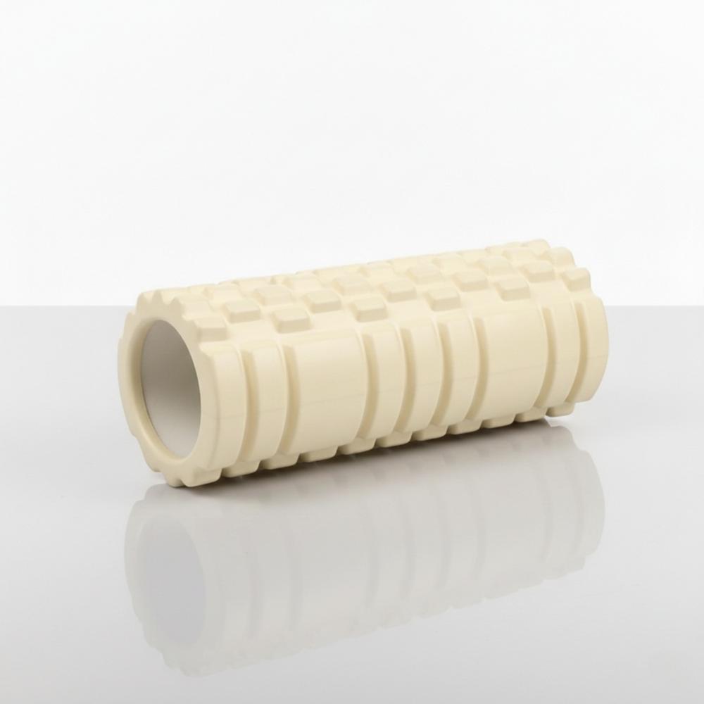 Rodillo de Yoga Foam Roller de Espuma 33 x 14cm Crema