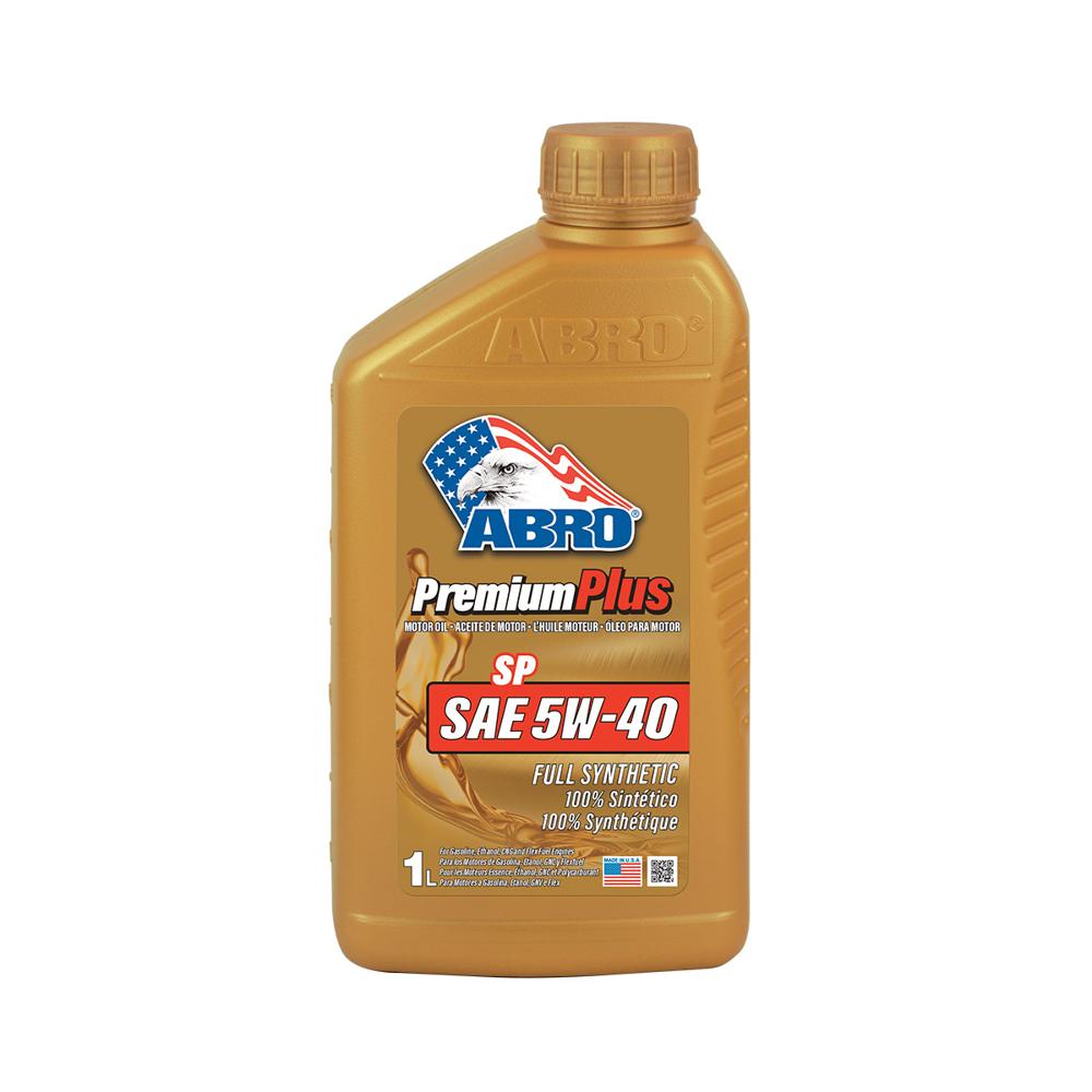 ABRO Aceite Lubricante para Motor Full Sintético 5W40 SP - 1L