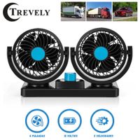Ventilador de carro Dual Trevely Oscilante 12 Voltios 4 Pulgadas (10cm)