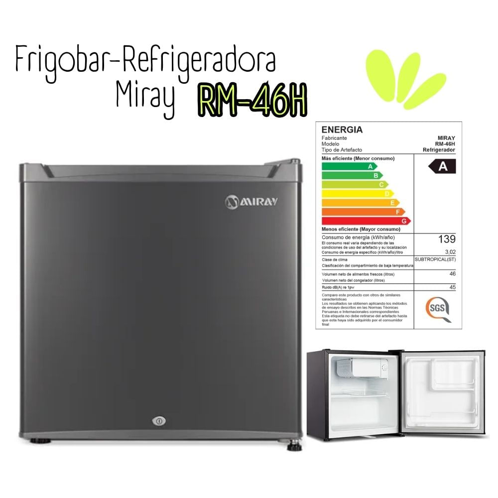 Frigobar-Refrigeradora RM-46H FROST 46LT