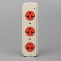 TOMACORRIENTE TRIPLE INDUSTRIAL  ADOSABLE CREMA-NARANJA  25A-250V