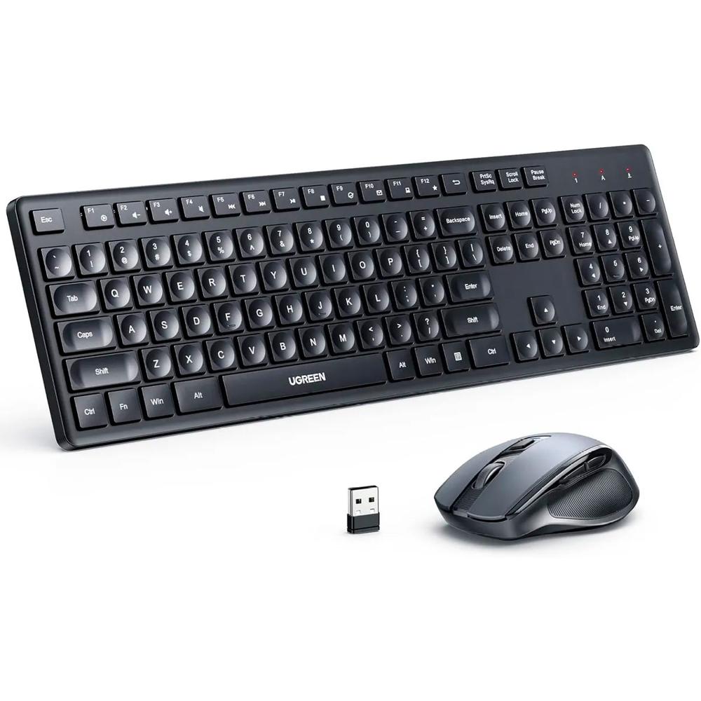 Ugreen Mk006 Combo Teclado Mouse Inalambrico 4000dpi 2.4