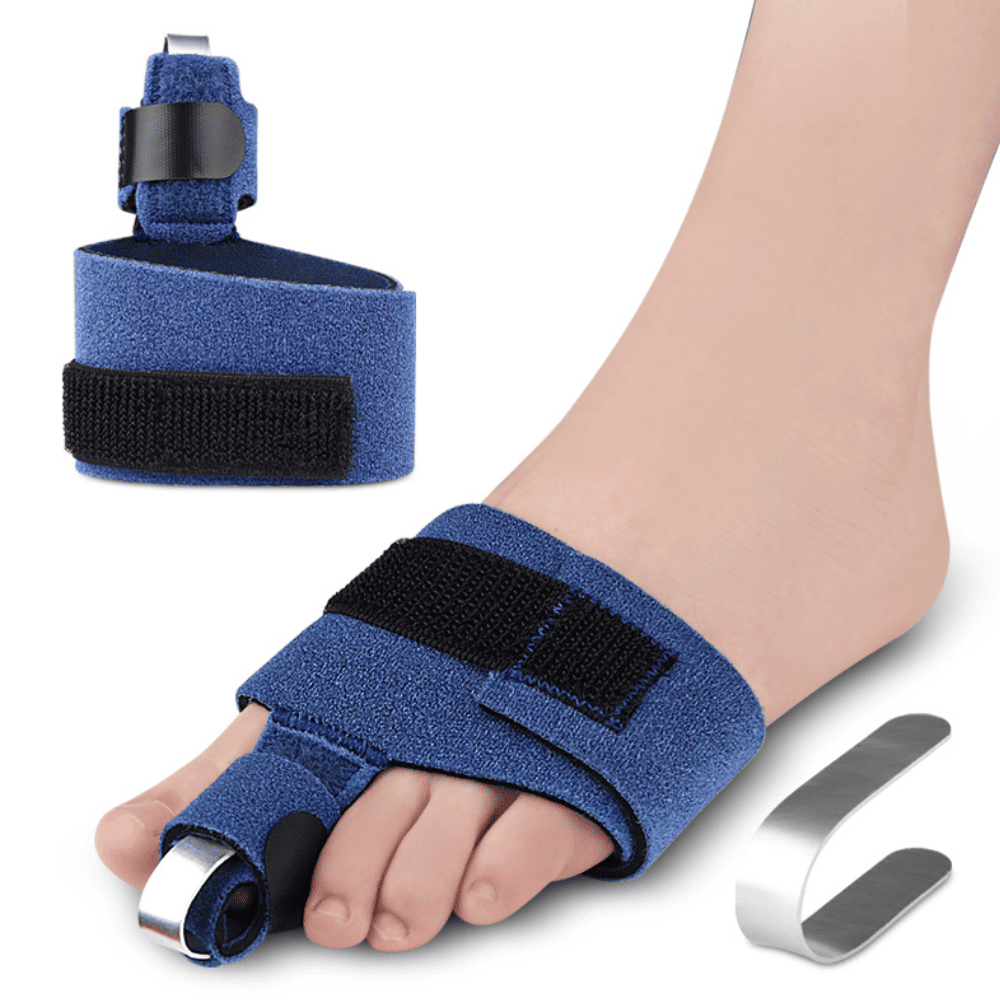 Férula Estabilizadora de Dedo del pie con Soporte Metatarsal y Placa de Aluminio - Azul