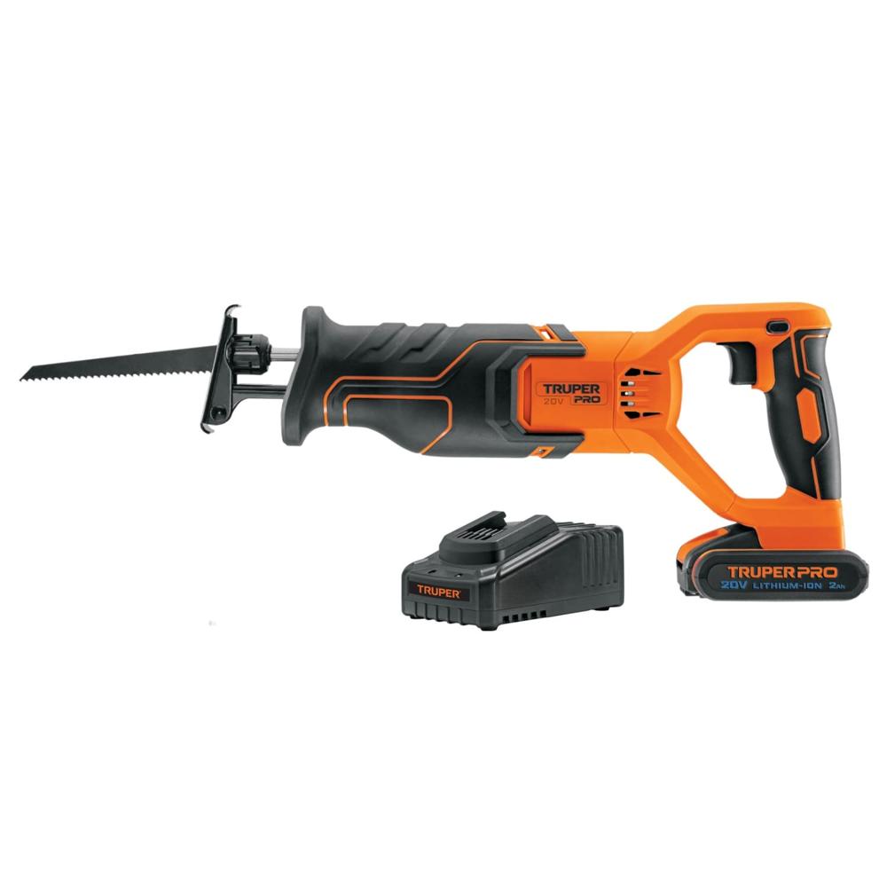 Sierra Sable 20V + 1 Bateria 2Ah + Cargador Truper 103259-103240-12336