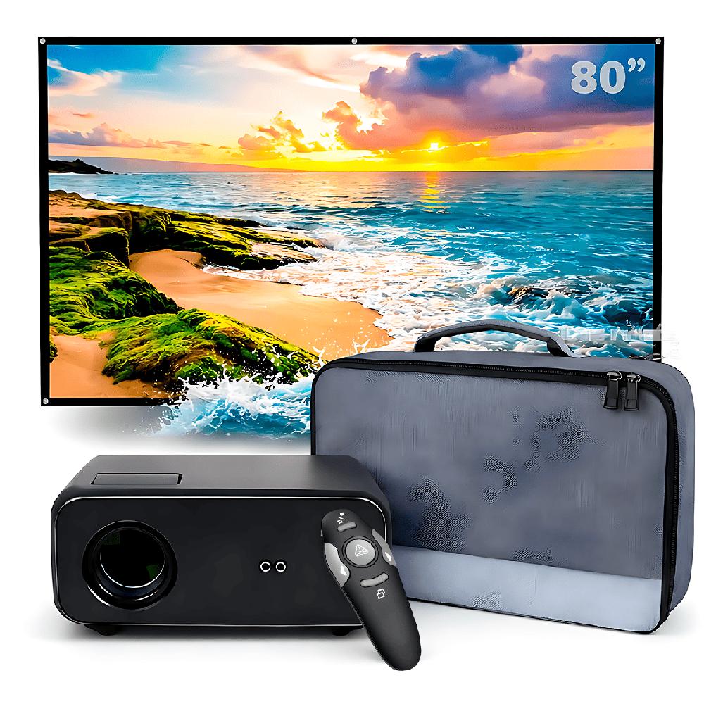 Proyector Smart SD550 Enfoque Manual Más Ecran 80 Pulgadas Más Puntero Láser Más Bolso de Transporte