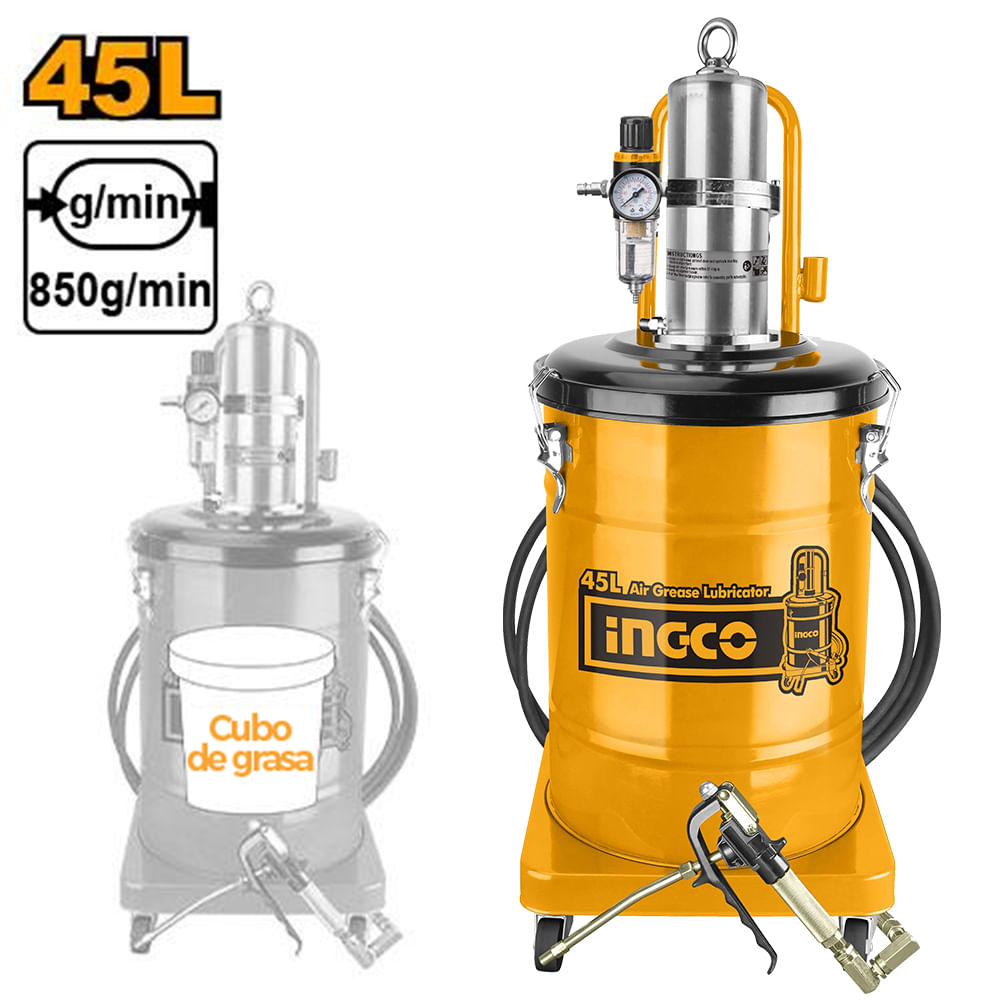 Engrasadora Neumática Ingco 45L AGL02451