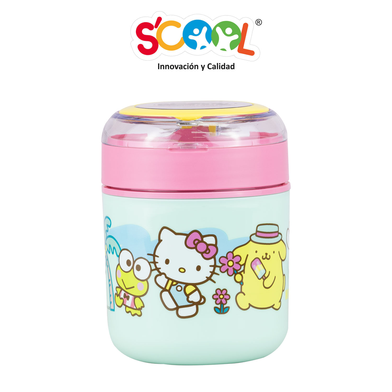 Termo De Comida Poliuretano Con Cubierto Hello Kitty & Friends 530 Ml