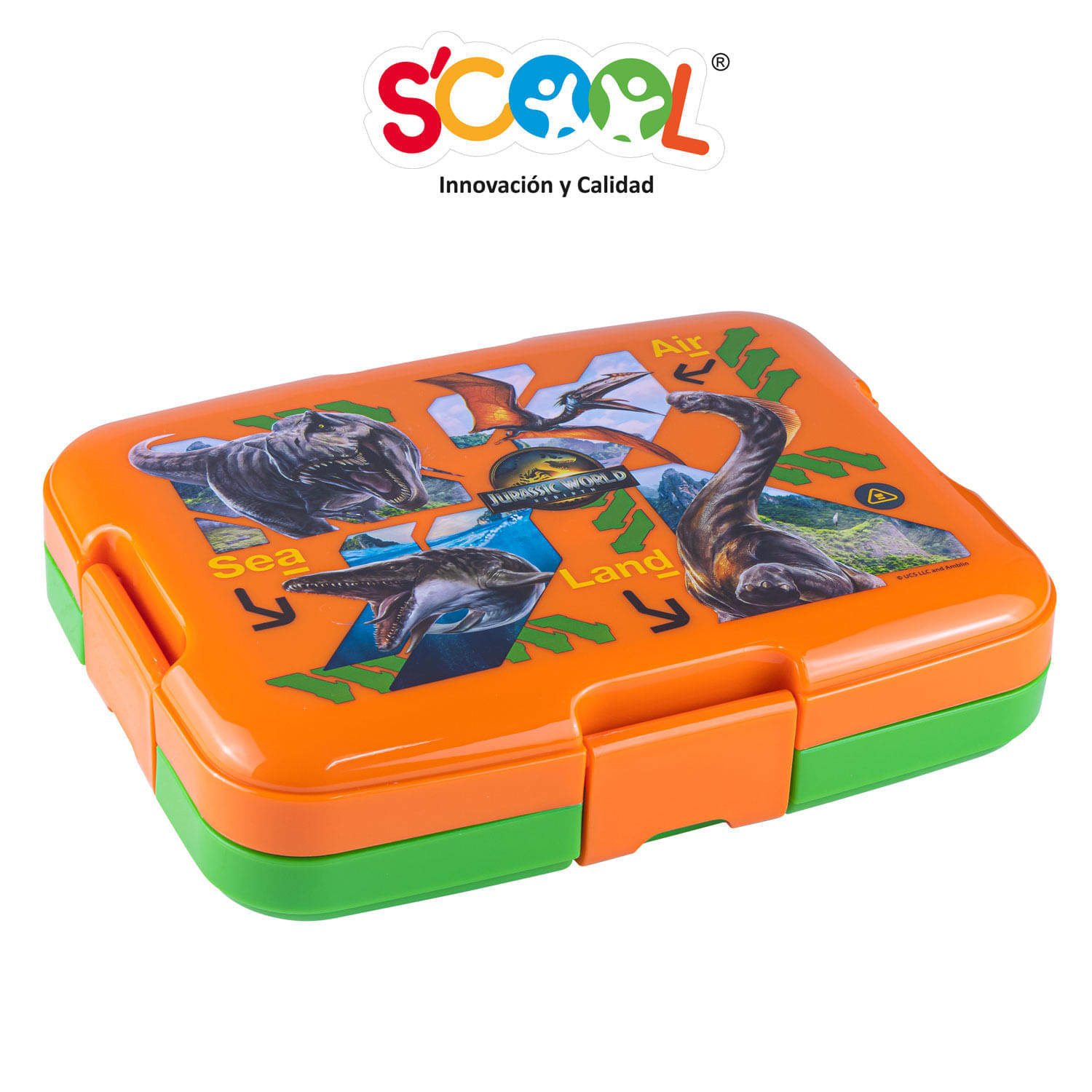 Taper Scool Bento Jurassic 4 Broches 1Lt