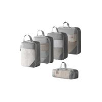 ORGANIZADOR DE MALETA CON CIERRE COMPRESOR - SET 5 PIEZAS