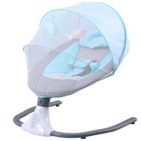 MECEDORA ELECTRICA PARA BEBES A CONTROL REMOTO CELESTE