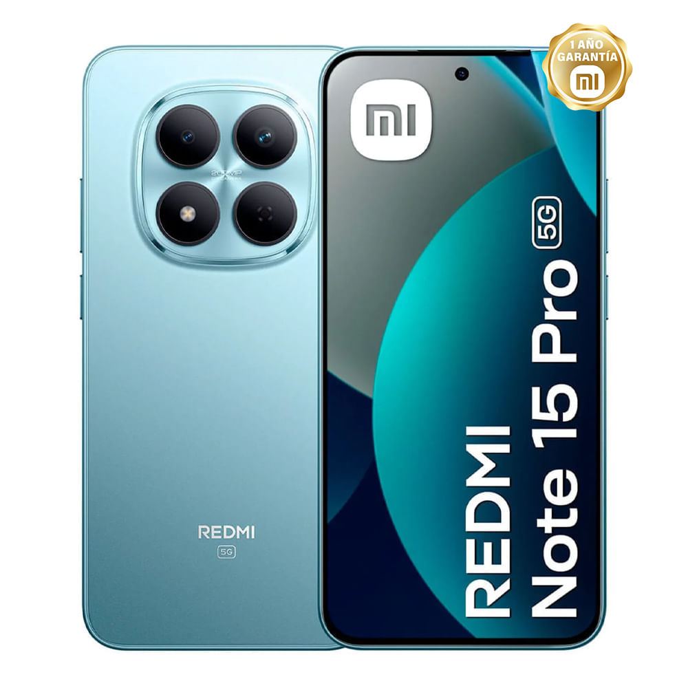 Celular Redmi Note 15 Pro 5G 8GB RAM 512GB ROM Azul