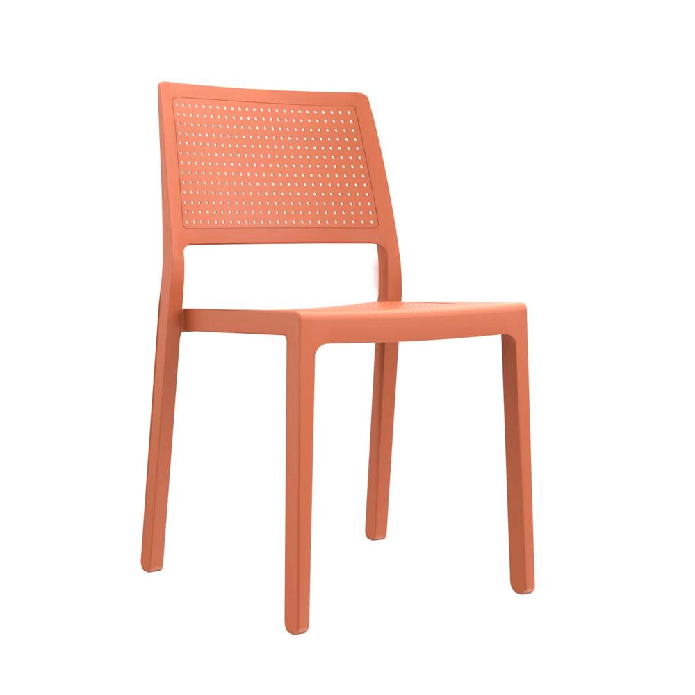 Silla Fija De Comedor Emi Terracota Ofideas