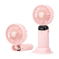 Ventilador de Mano Portatil 3 Posiciones Rosado