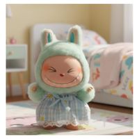 Ropa para Labubu Have A Seat Dupe Coleccionable 2 Piezas  Vestido Cute Kawaii Muñecos
