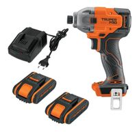 Atornillador de Impacto 20V +2 Baterias 2Ah+ Cargador Truper 103254-103240-103240-12336