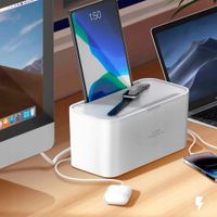 Tomacorriente Extencion Ldnio Sn5311w Usb Carga Inalambrica Blanco