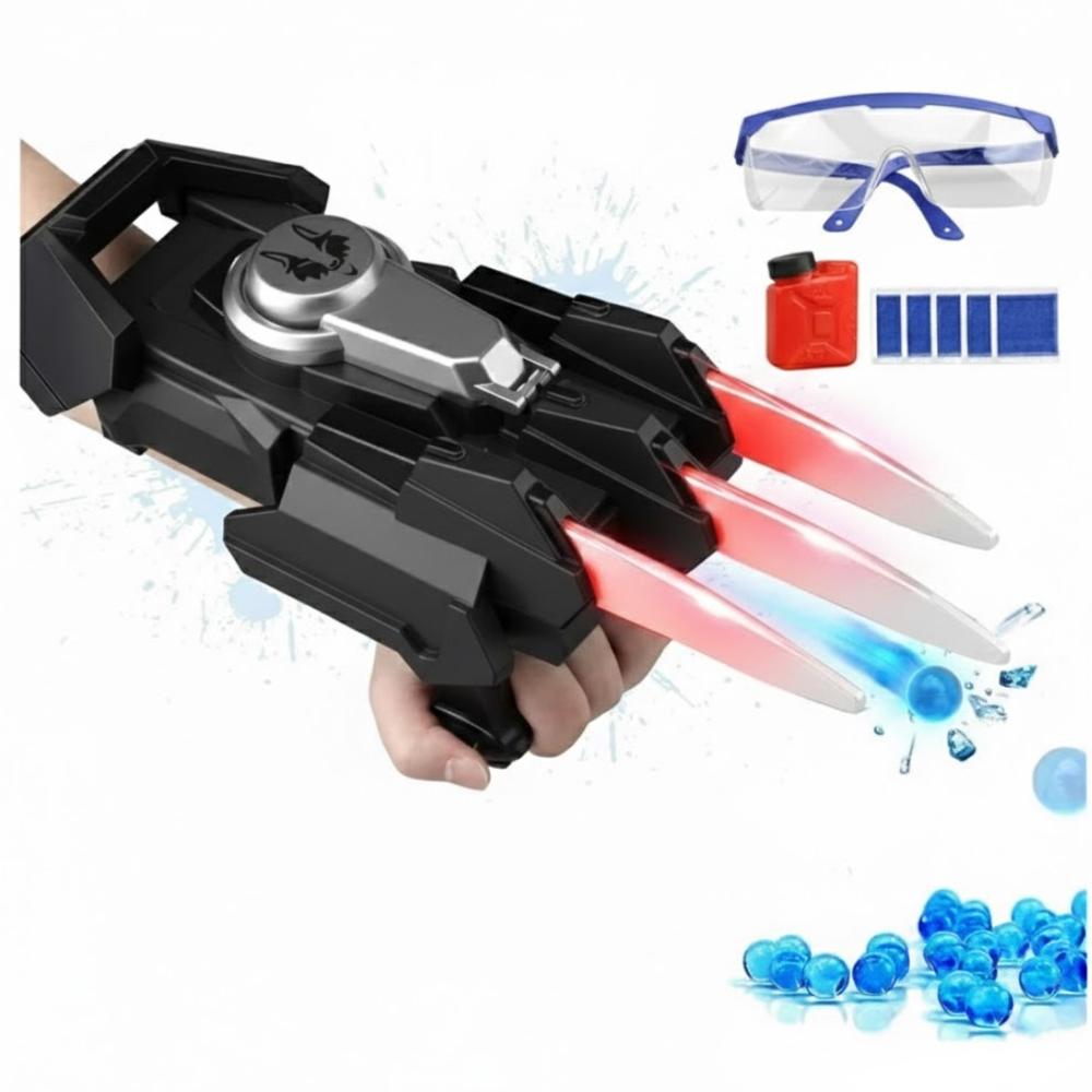 Garra Wolverine Lanzador de Bolitas de Hidrogel Juguete para Niños y Adultos Batería Recargable Rojo