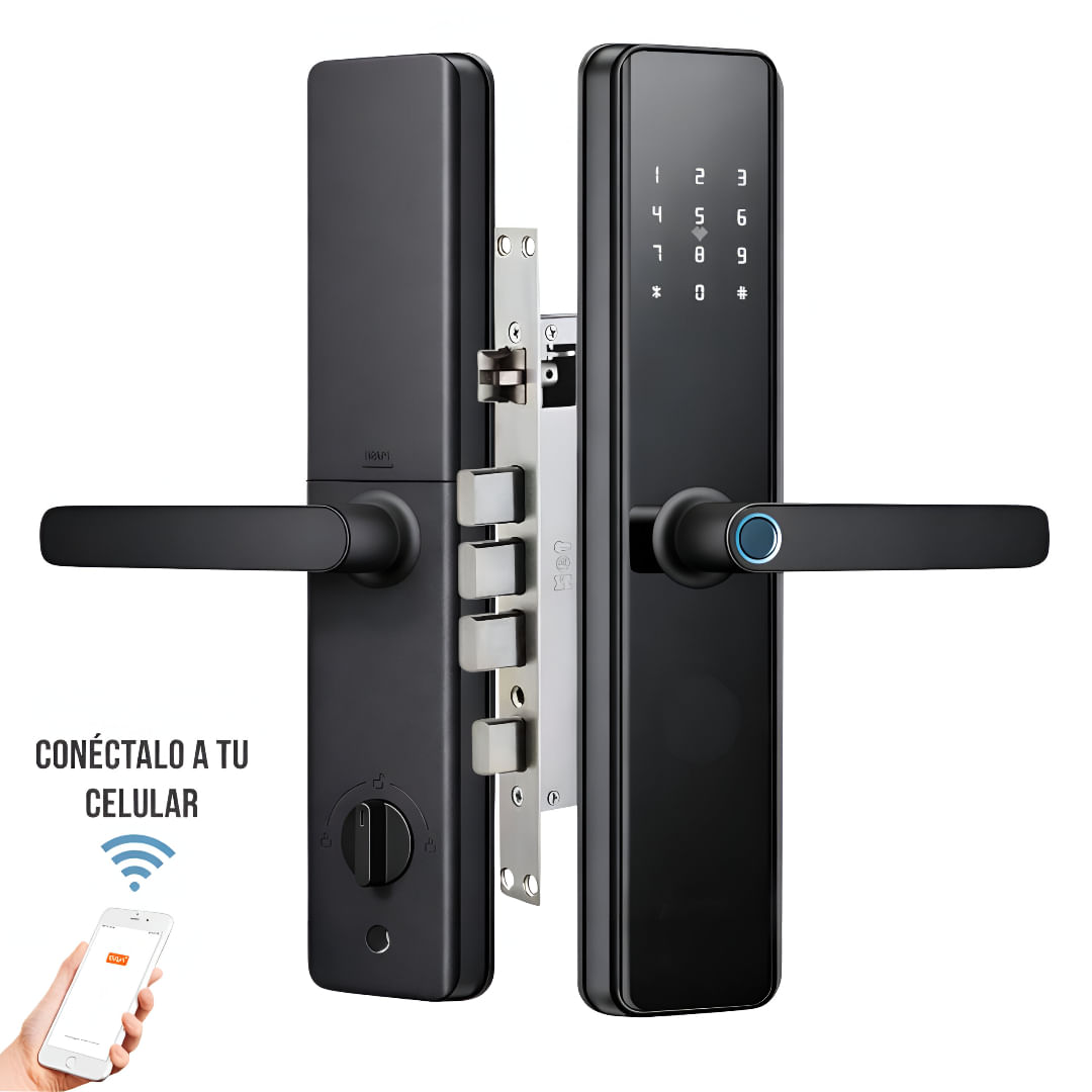 Cerradura Inteligente Digital 6 modos con 5 Seguros y Asesoría de Instalación