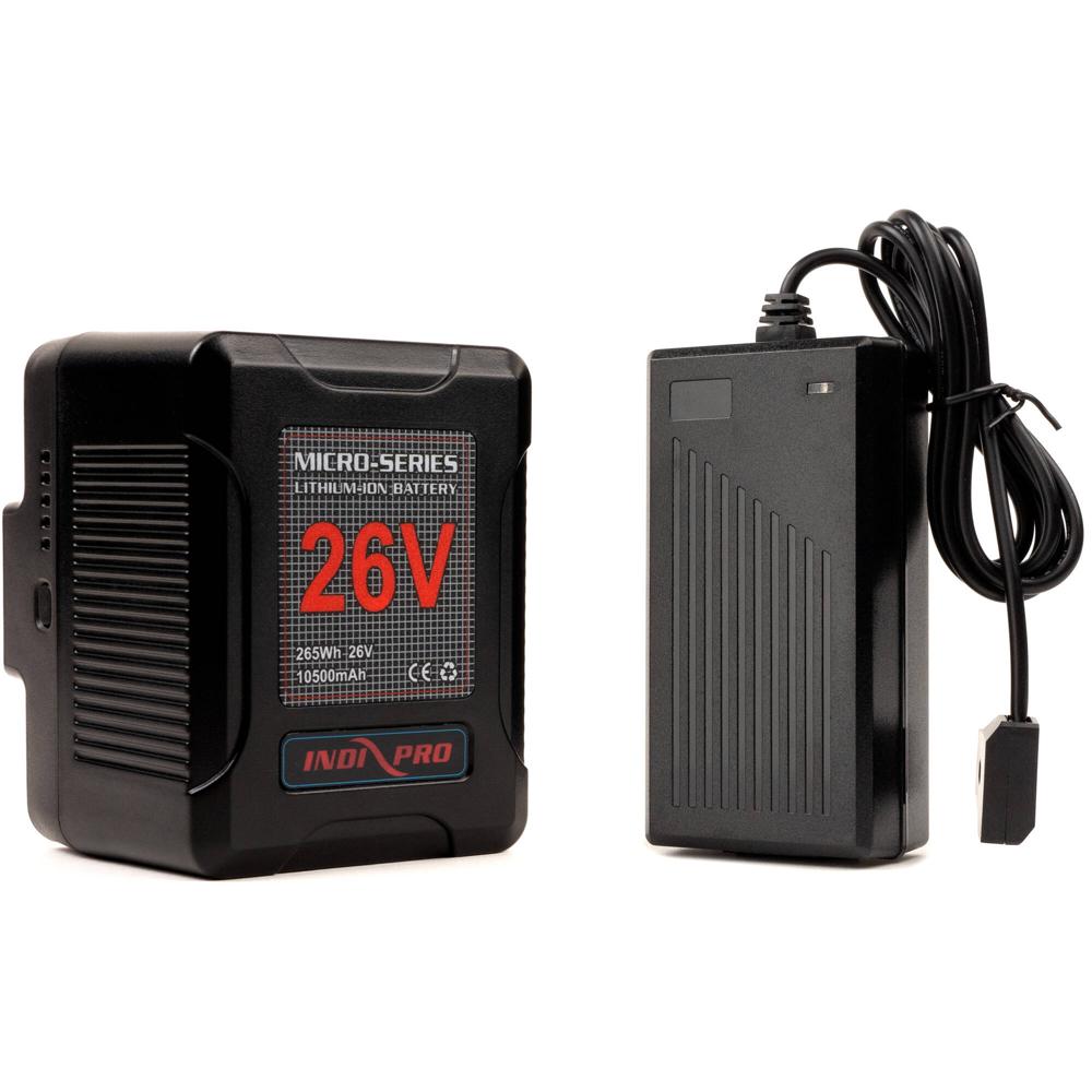Batería de Litio IndiPRO Tools Micro-Series 26V 260Wh con Cargador D-Tap Pro (Montura Dorada) - 15A, 1636715-REG Batería de Litio IndiPRO Tools Micro-Series 26V 260Wh con Cargador D-Tap Pro (Montura Dorada) - 15A, 1636715-REG