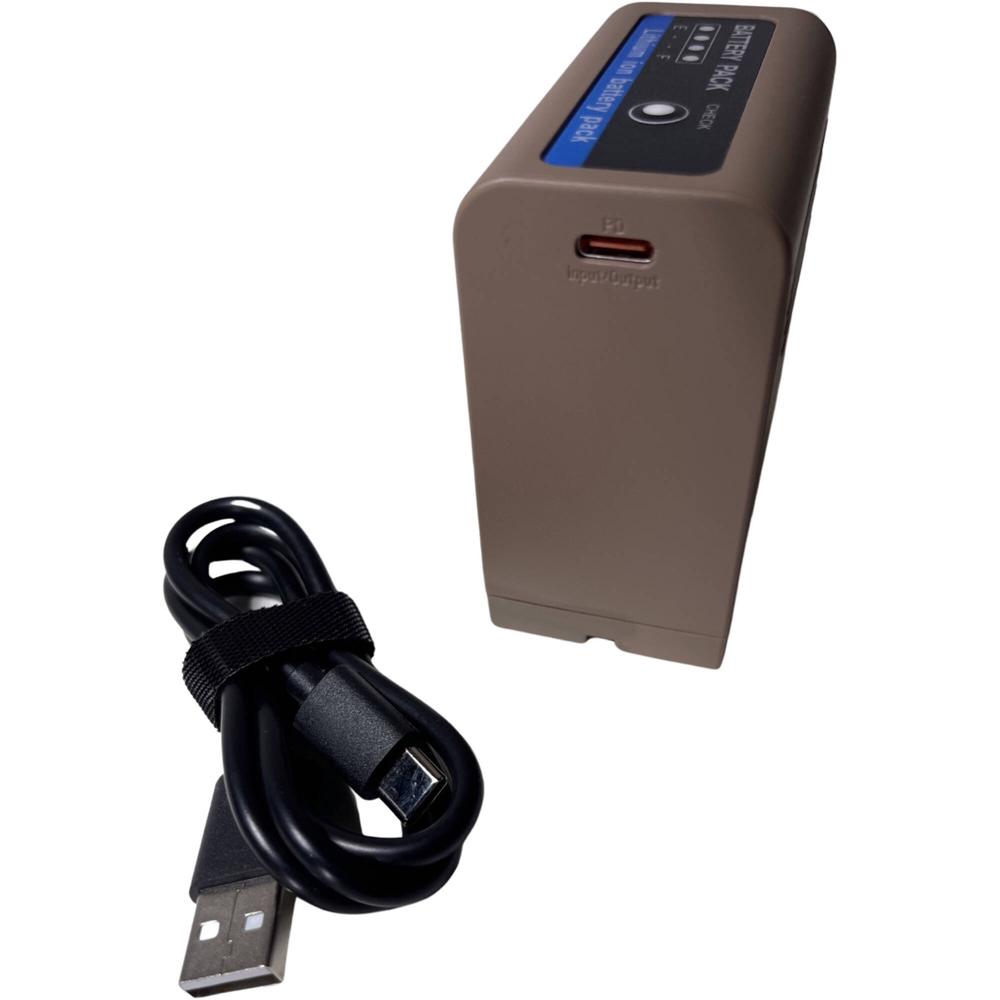 Batería de Litio NP-F970 Bescor JuiceBox con Puertos USB-C y USB-A (7.4V, 6600mAh) 1746149-REG Batería de Litio NP-F970 Bescor JuiceBox con Puertos USB-C y USB-A (7.4V, 6600mAh) 1746149-REG