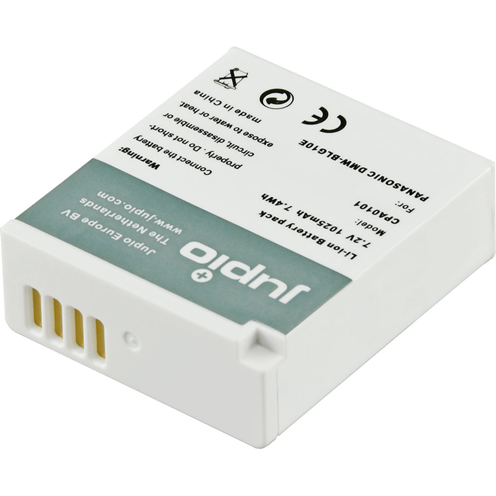 Batería Recargable de Litio-Ion Jupio DMW-BLG10E (7.2V, 1025mAh) - Reemplazo para Panasonic DMW-BLG1 1563331-REG Batería Recargable de Litio-Ion Jupio DMW-BLG10E (7.2V, 1025mAh) - Reemplazo para Panasonic DMW-BLG1 1563331-REG