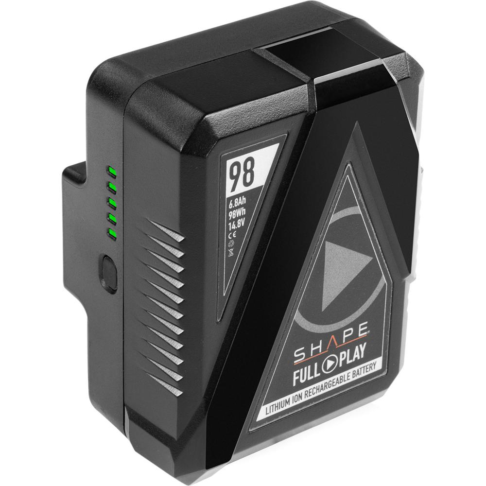 Batería SH Full Play Gold Mount 98Wh Li-Ion con Puertos D-Tap y USB, Soporta 12A, Indicador LED y 1402285-REG Batería SH Full Play Gold Mount 98Wh Li-Ion con Puertos D-Tap y USB, Soporta 12A, Indicador LED y 1402285-REG