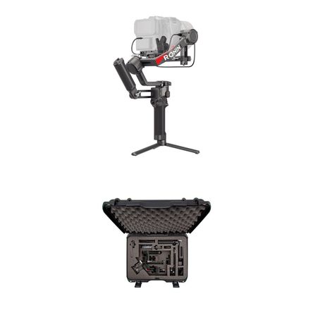 DJI RS 4 Pro Gimbal Stabilizer Combo Kit con Estuche Duro Nanuk, Motor Focus Pro y Sistema de Transm 1838827-REG