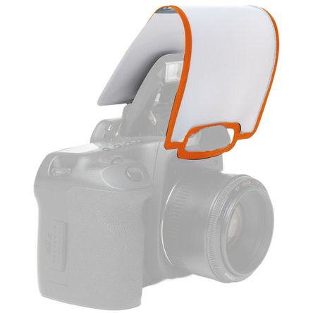 Difusor LumiQuest Soft Screen (Naranja) para Cámaras DSLR con Flash Incorporado - Suaviza Luz y Somb 1479097-REG