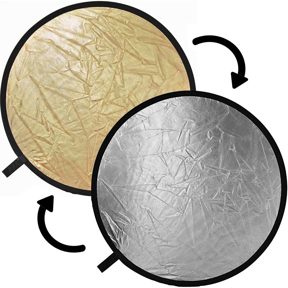 Disco Reflector Circular Colapsable Impacto (Oro/Plata, 12 Disco Reflector Circular Colapsable Impacto (Oro/Plata, 12