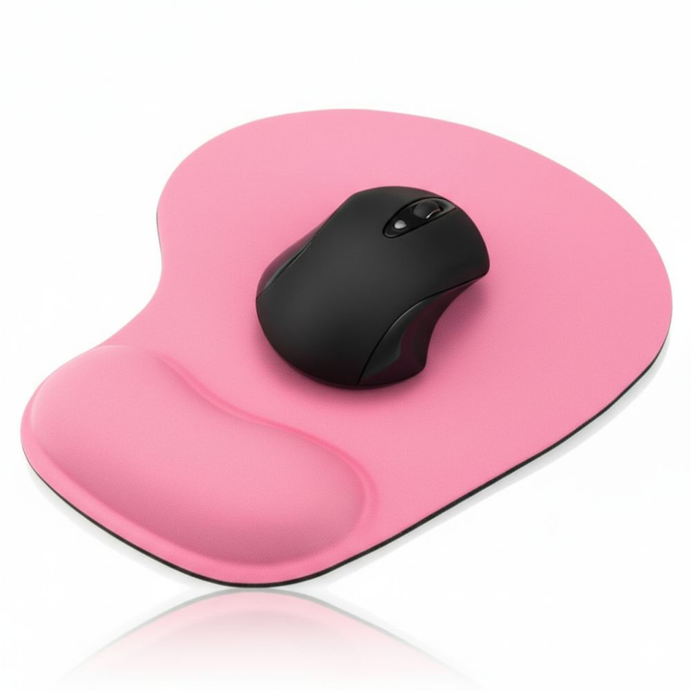 Pad Mouse Ergonómico Antideslizante con Almohadilla con Gel G-01 - Rosado
