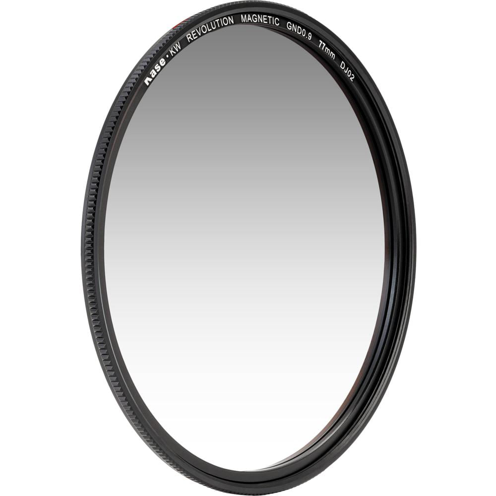Filtro ND Gradiente Suave Kase KW Revolution (77mm, 3-Paradas) - Densidad Óptica 0.9, Vidrio Resiste