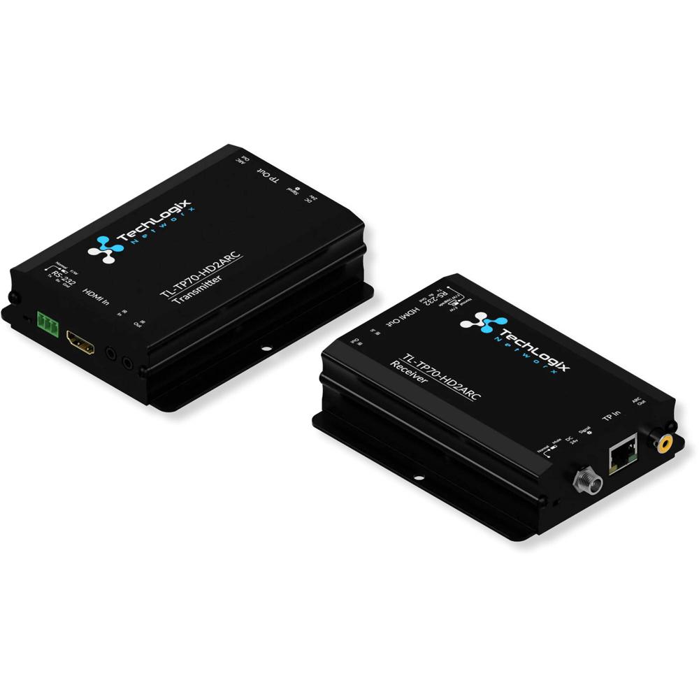Extensor de Cable TechLogix Networx HDMI con ARC e IR sobre Par Trenzado (230') - Extiende 4K hasta 1695572-REG Extensor de Cable TechLogix Networx HDMI con ARC e IR sobre Par Trenzado (230') - Extiende 4K hasta 1695572-REG
