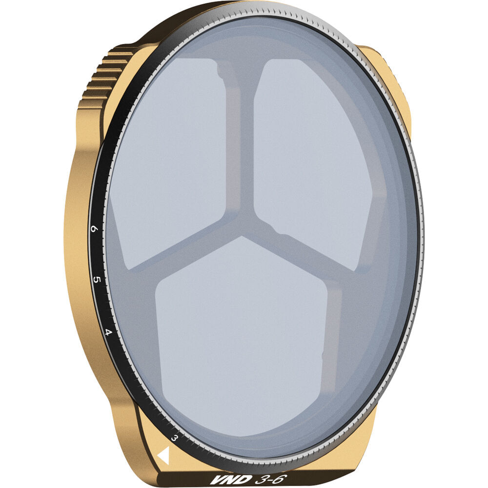 Filtro PolarPro VND 3-6 para DJI Mavic 3 Pro - Reduce Luz de 3 a 6 Pasos, Vidrio Color-Neutro, Marco