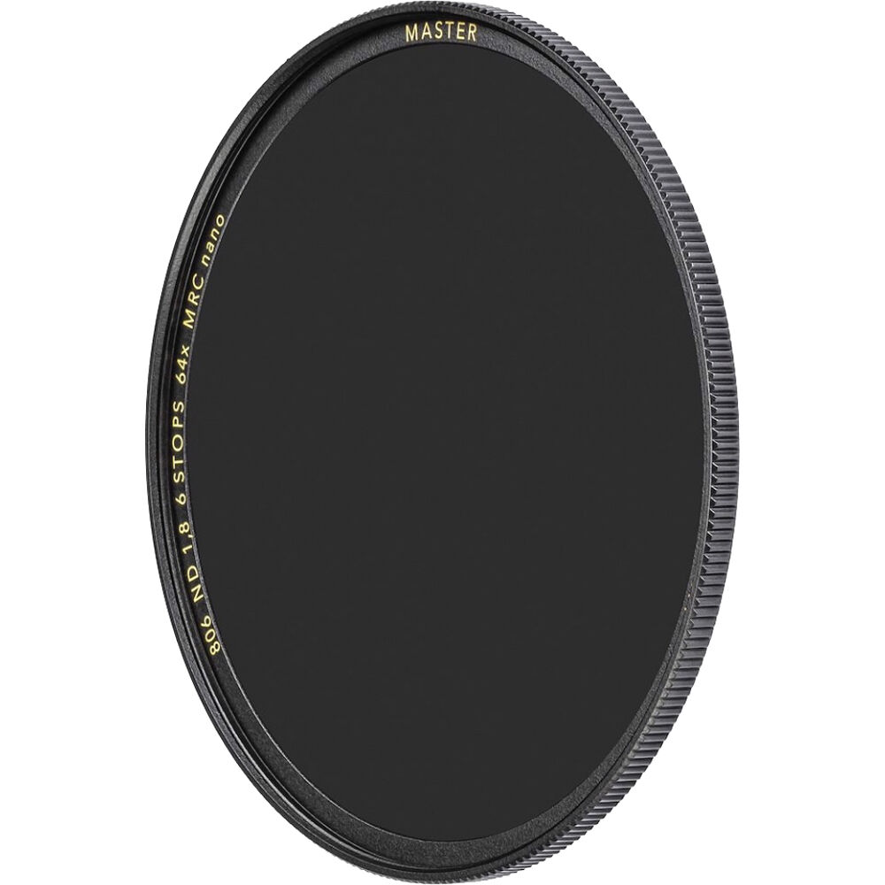 Filtro ND B+W MRC Nano Master #806 (43mm, 6-Paradas) - Densidad Óptica 1.8, Cristal Óptico SCHOTT, A