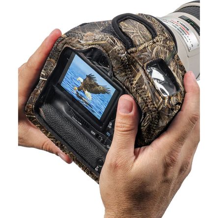 Funda LensCoat BodyGuard Compact Clear para DSLR con Grip (Realtree MAX-5) - Protección contra Polvo 1312496-REG