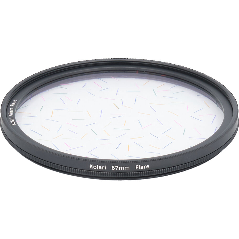 Filtro Kolari Vision Flare (67mm) - Efectos Anamórficos, Ópticamente Plano, Anillo de Aluminio, Rosc