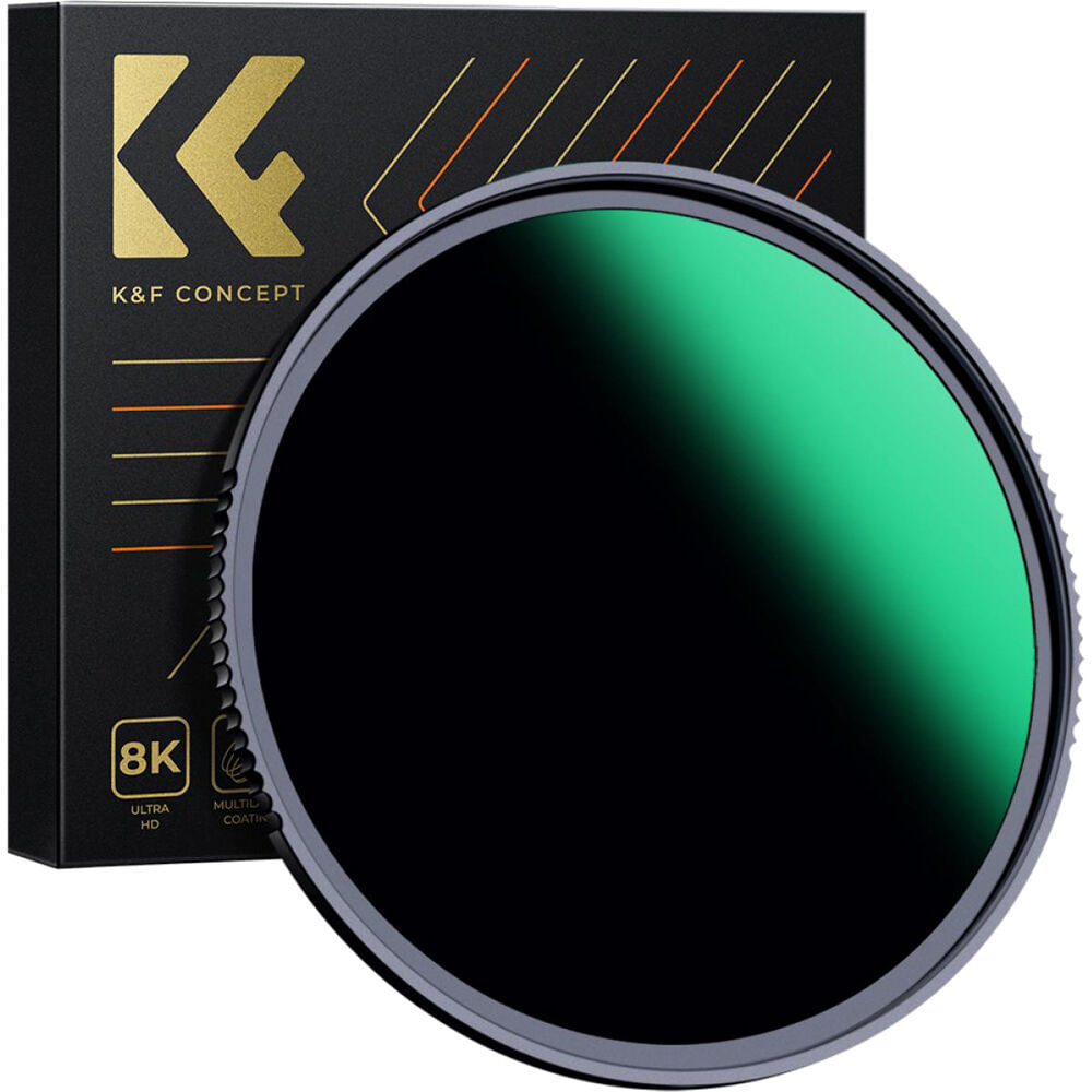 Filtro K&F Concept Nano-X ND1000 (82mm) - Filtro de Densidad Neutra Sólido, +10 Paradas, Construcció