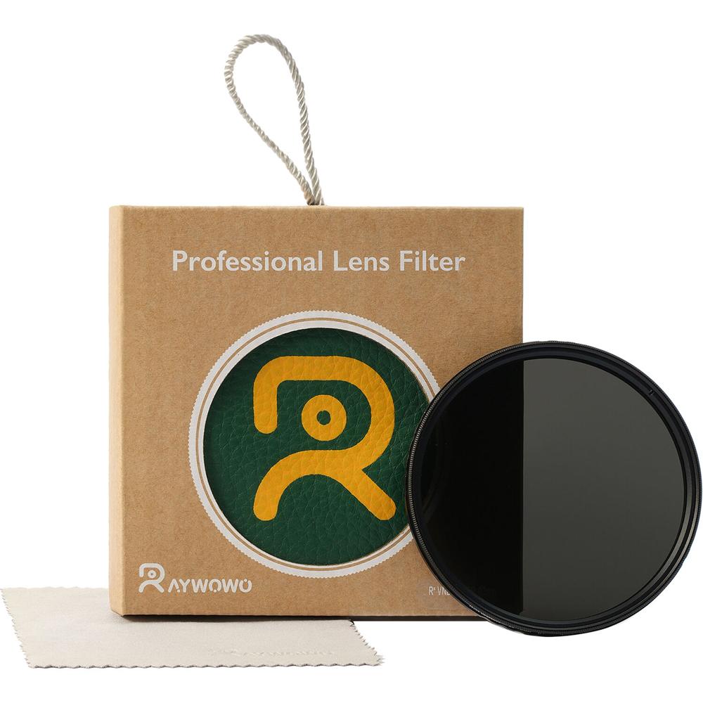 Filtro ND Variable Raywowo (58mm, 1 a 8 Pasos) - Control Fino de Exposición, Vidrio Óptico AGC, Marc