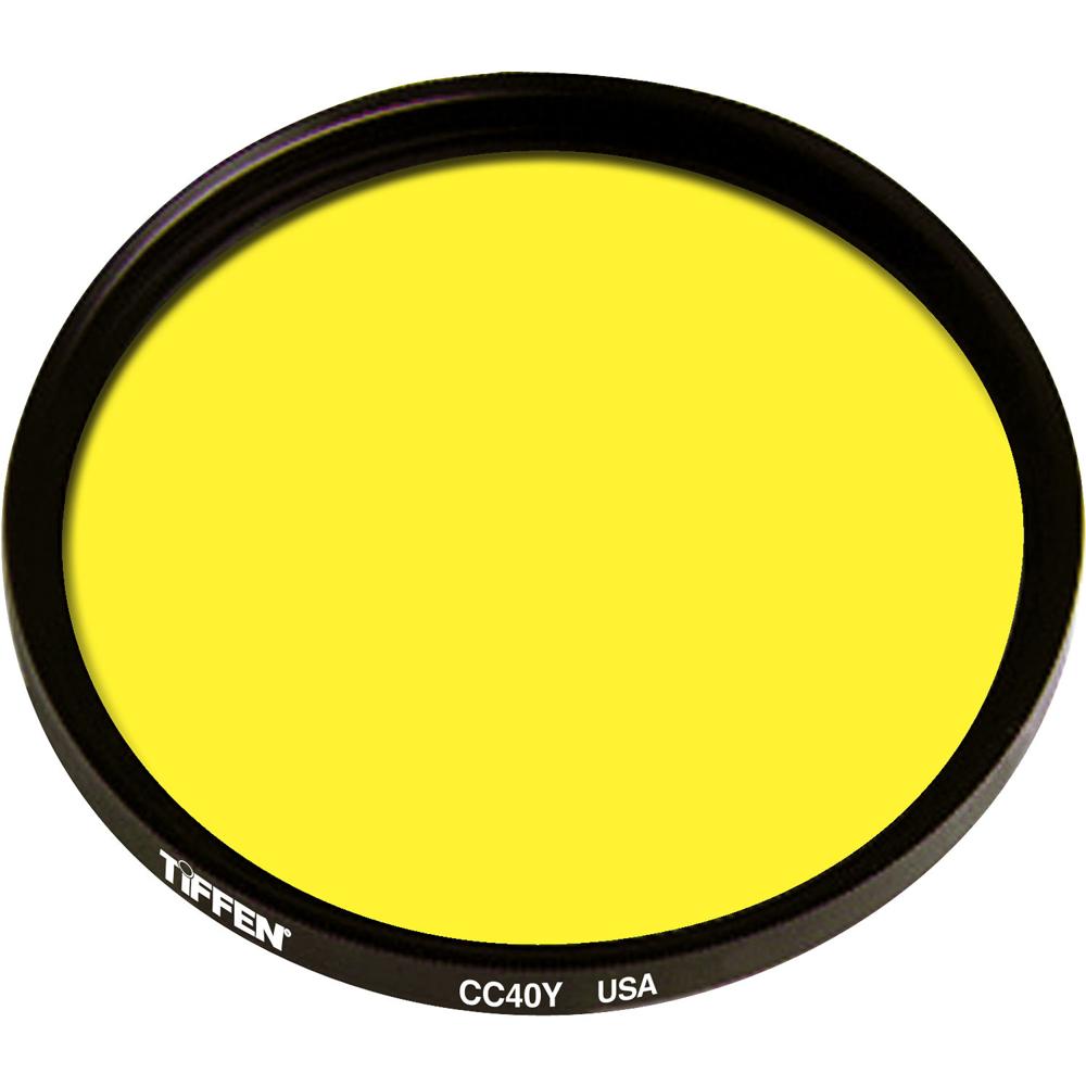 Filtro Tiffen CC40Y Amarillo de 138mm - Filtro Compensador de Color, Factor 1.2x, Tecnología ColorCo