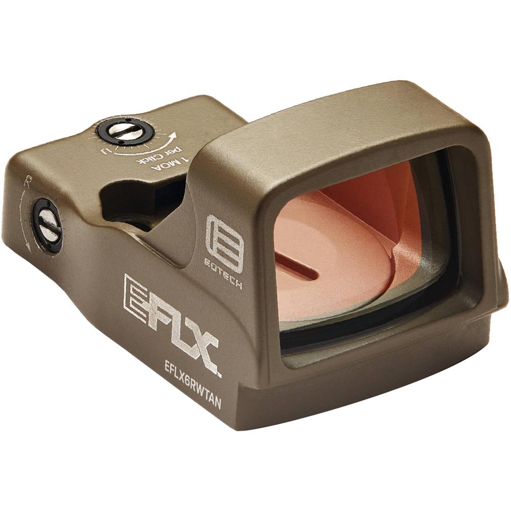 EOTech EFLX Mini Reflex Sight con Punto de 3 MOA (Tan) - Construcción de Aluminio Resistente y 20,00