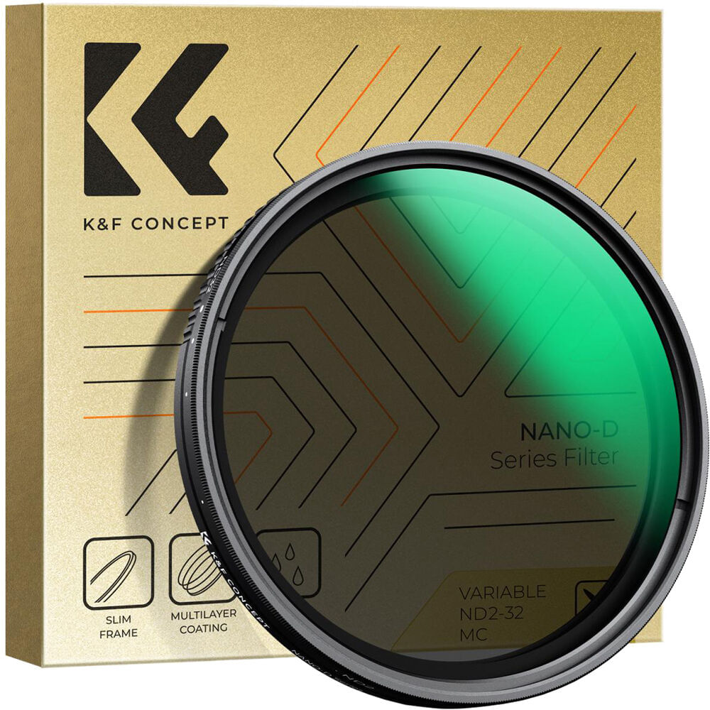 Filtro ND Variable K&F Concept Nano-D Series (72mm, 1 a 5 pasos) - Densidad Óptica 0.3 a 1.5, Vidrio 1801885-REG Filtro ND Variable K&F Concept Nano-D Series (72mm, 1 a 5 pasos) - Densidad Óptica 0.3 a 1.5, Vidrio 1801885-REG