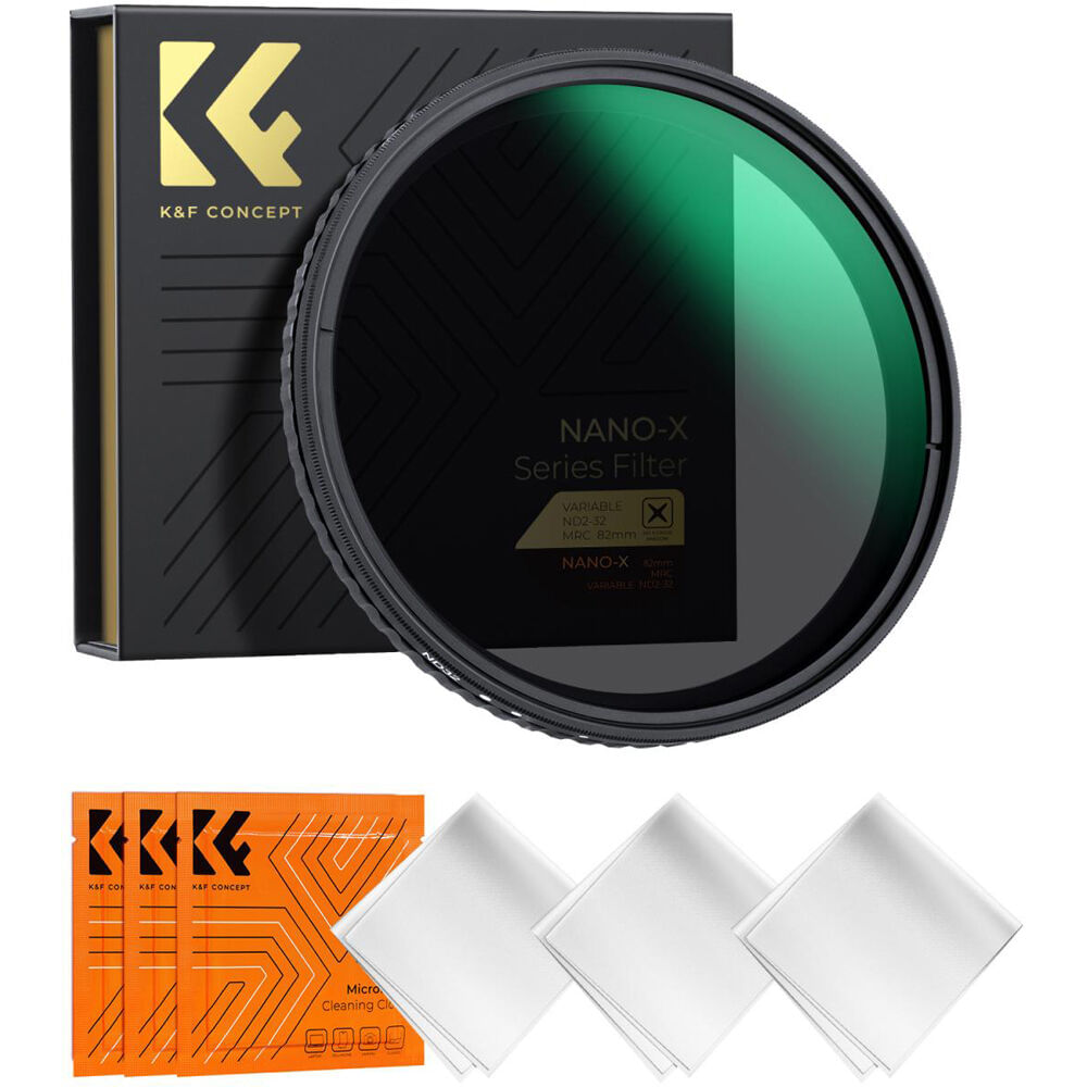 Filtro ND Variable K&F Concept Nano-X Series (72mm, 1 a 5 Pasos) - Control Óptimo de Exposición y Co
