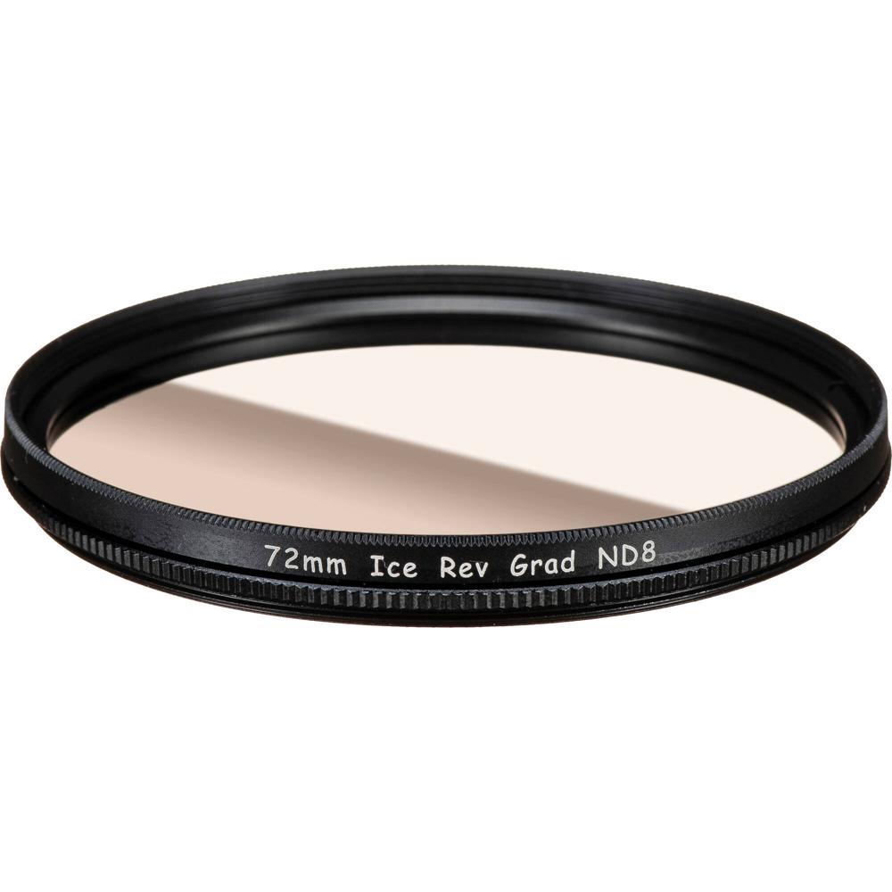 Filtro ND Graduado Inverso Ice con Anillo Giratorio (72mm, 3 Paradas) - Densidad Óptica 0.9, Vidrio