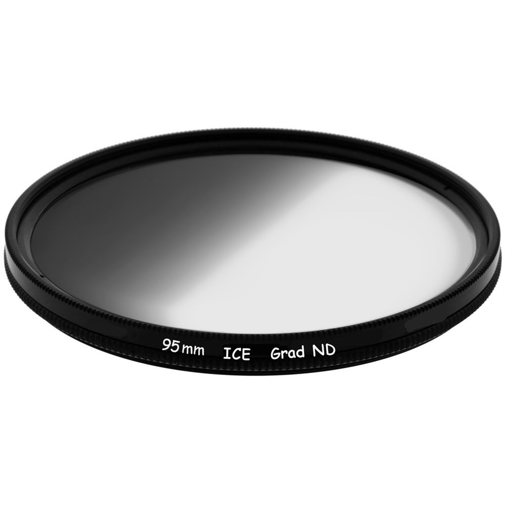 Filtro ND Graduado Soft-Edge Ice (95mm, 3 Paradas) - Densidad Óptica 0.9, Óptica de Vidrio y Anillo