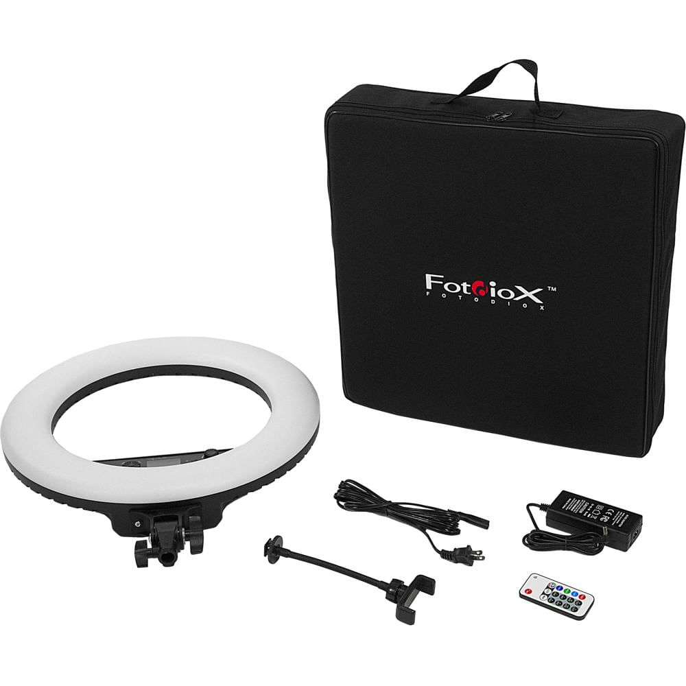 FotodioX Selfie Starlite Prizmo Edition Vlog Light (18"") - Luz LED Ajustable 2800-8000K, Control Rem