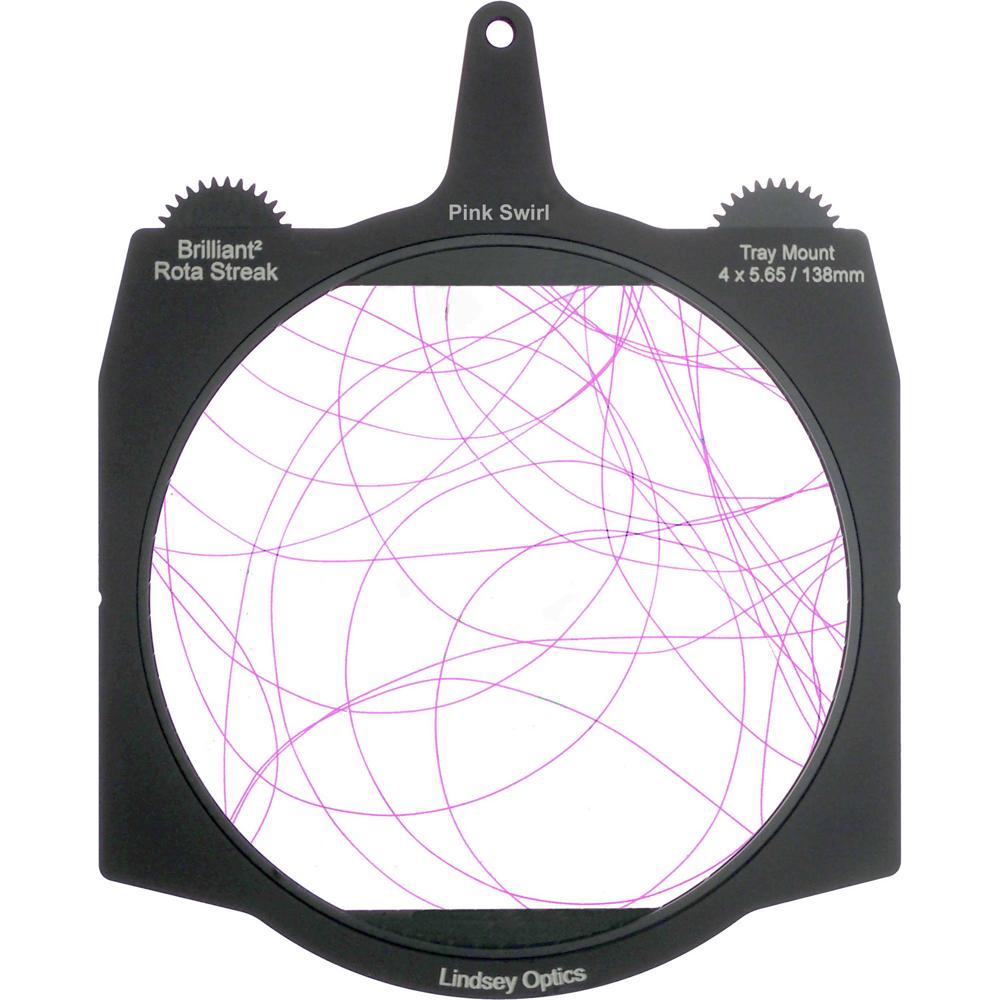 Filtro Rota-Streak Lindsey Optics Brilliant² 4 x 5.65"" (Efecto Rosa en Espiral, Marco Rotativo, Cons