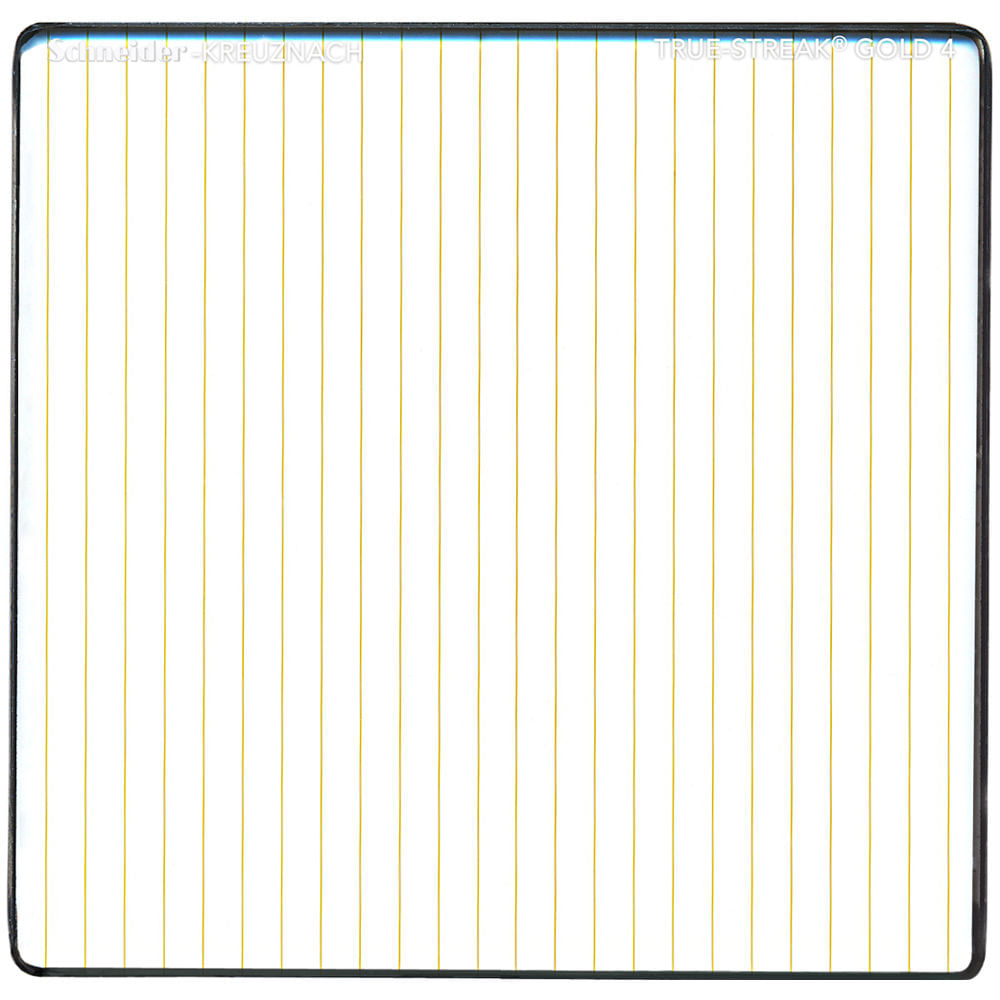 Filtro Schneider 4 x 4"" 4mm Gold True-Streak - Efecto de Rayas, Vidrio Transparente, Bolsa Acolchada